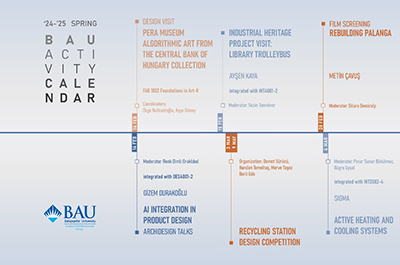 Faculty of Architecture & Design 2024-25 Spring Activity Calendar